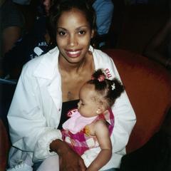 Woman and baby in audience at 2001 MCOR