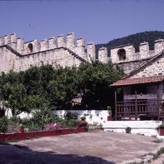 East wing and ramparts at Xenophontos