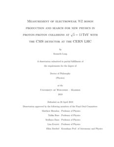 Measurement of electroweak WZ boson production and search for new physics at sqrt(s) = 13 TeV with the CMS detector at the CERN LHC