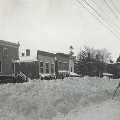 West Main Street in winter, Evansville, Wisconsin