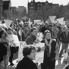 ROTC/Anti-gay protest crowd