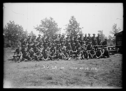 D Co. 29 Inf. Camp McCoy. 1914.