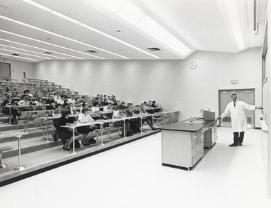 Class in a lecture hall