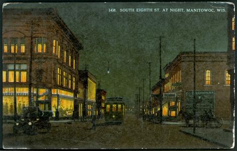 South Eighth St at night