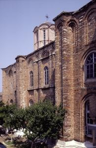 Exterior view of catholicon at Docheiariou