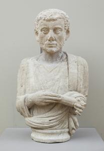 Bust of a Man Holding a Scroll