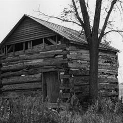 Old log house owned by Joseph Massart