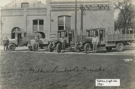 Wilbur Lumber Company, Waukesha, trucks