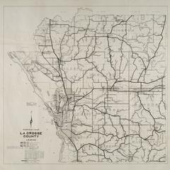 Highway map of La Crosse County