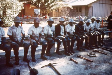 Recruits Training to Use Hand Tools for Mining Gold