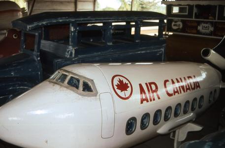Replica of Air Canada plane