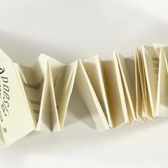 Object 4 titled Folded pages of book
