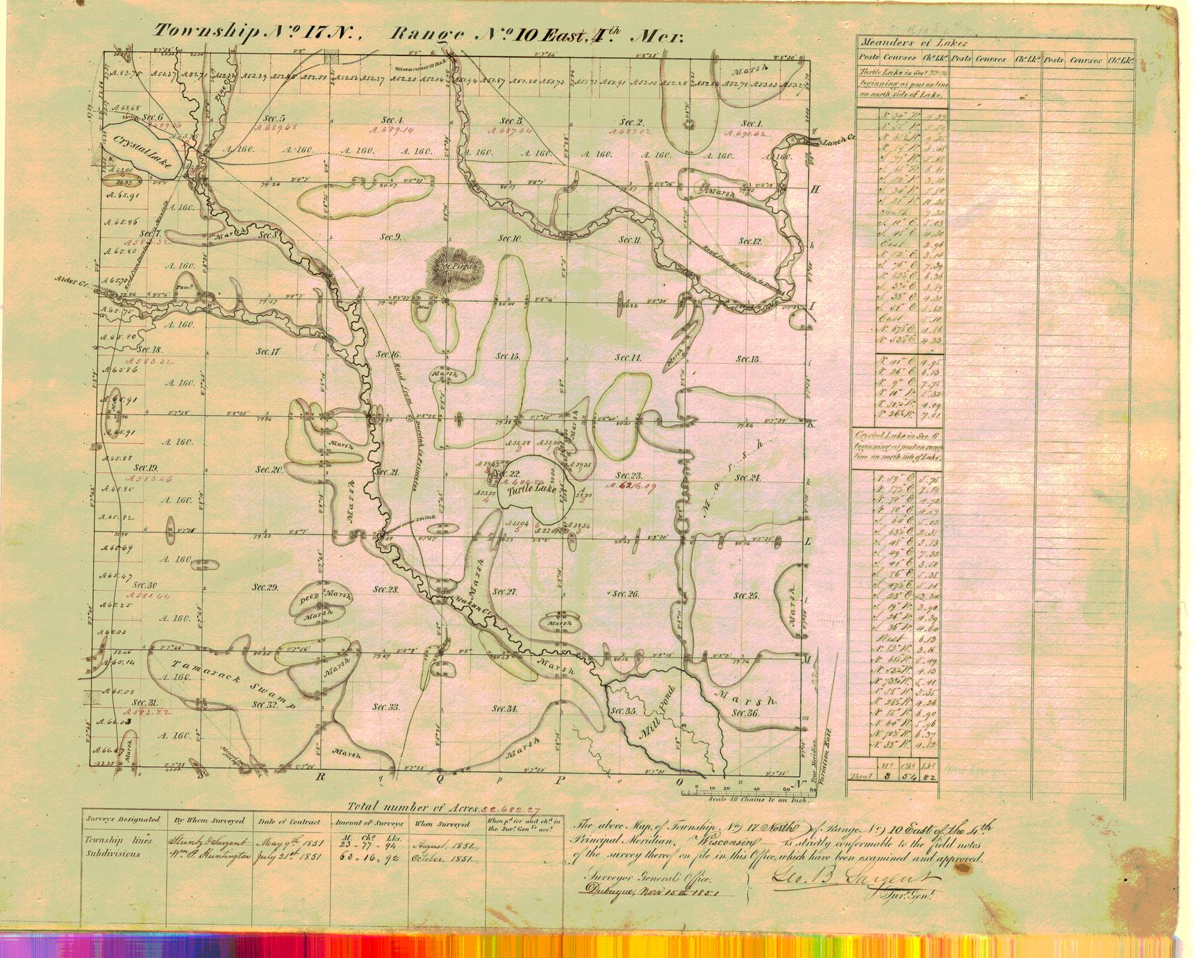 [Public Land Survey System map: Wisconsin Township 17 North, Range 10 East]