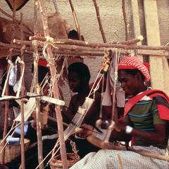 Weavers at Looms in Jenne