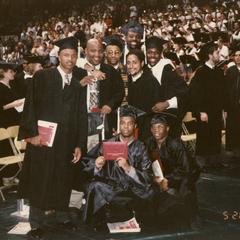 African American students at 1995 graduation