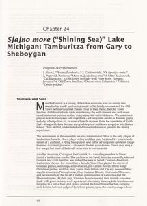 Sjajno more ("Shining sea") Lake Michigan : Tamburitza from Gary to Sheboygan (1 of 3)