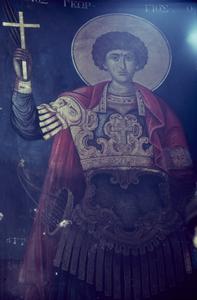 Fresco of St. George at Pantocrator
