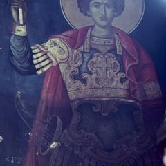 Fresco of St. George at Pantocrator