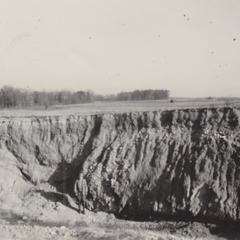 Disturbed gravel in Waupaca County pit