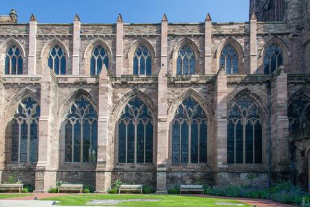 Hereford Cathedral exterior nave from the south