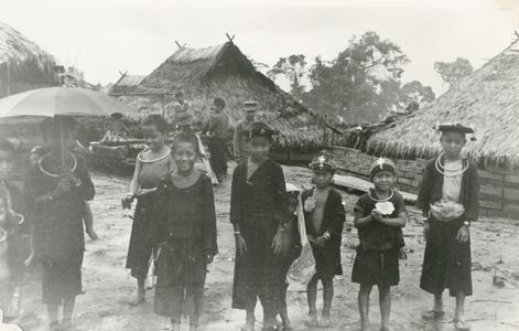 Akha children in the village of Phate, Houa Khong Province