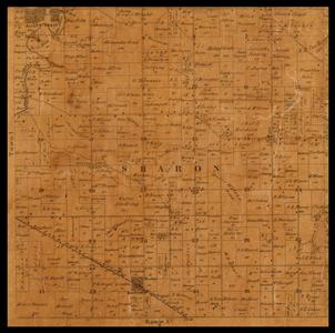 Sharon Township plat map, 1857