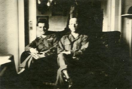 Unknown soldiers in a German home