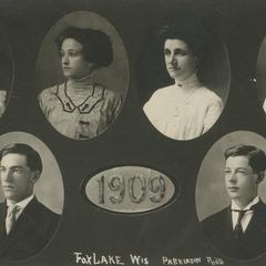 1909 Fox Lake, Wisconsin, High School Graduates