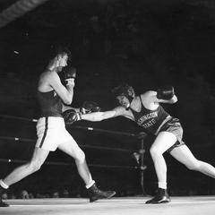 Boxing match action vs. Washington State in Fieldhouse