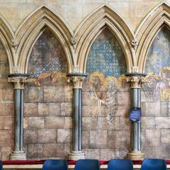 Lincoln Cathedral chapter house wall arcade