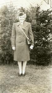 Pat in her "winter" Red Cross uniform