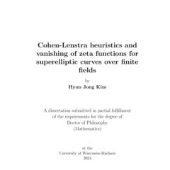 Cohen-Lenstra heuristics and vanishing of zeta functions for superelliptic curves over finite fields