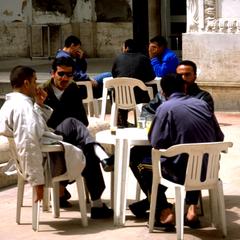 Café Patrons in Tripoli, New City
