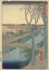The Koume Embankment, no. 104 from the series One-hundred Views of Famous Places in Edo