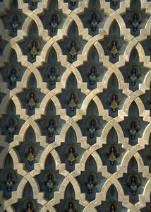 Wall Detail of Hassan II Mosque in Casablanca Completed in 1993