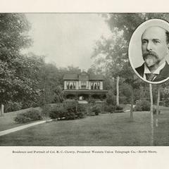 Residence and portrait of Colonel R. C. Clowry, President Western Union Telegraph Co.