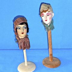 Pierrot and Pierrette hat stands