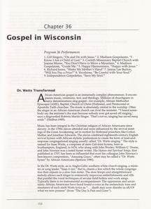 Gospel in Wisconsin (1 of 3)