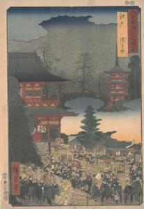 The Year-end Festival at Asakusa in Edo, no. 17 from the series Pictures of Famous Places in the Sixty-odd Provinces