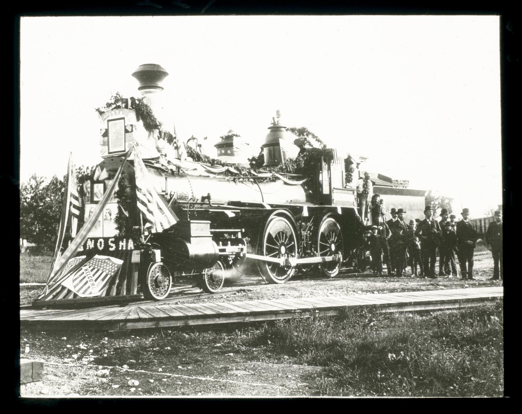 ‎Engine of the Kenosha Accommodation Train - UWDC - UW-Madison Libraries