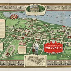 Map, UW-Madison, 1951