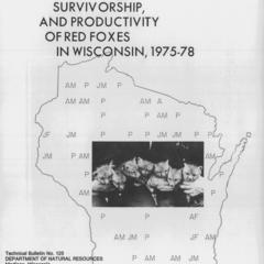 Harvest, age structure, survivorship, and productivity of red foxes in Wisconsin, 1975-78