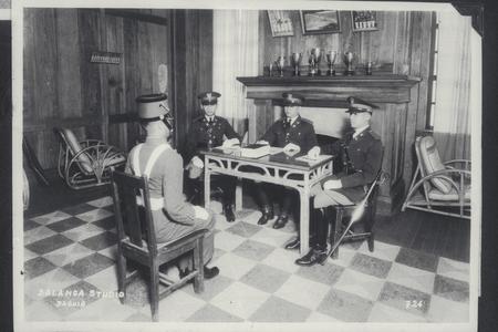 Battalion board interviewing a cadet, Philippine Military Academy
