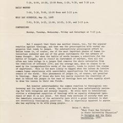 Helen C. White memorial service program, page 2