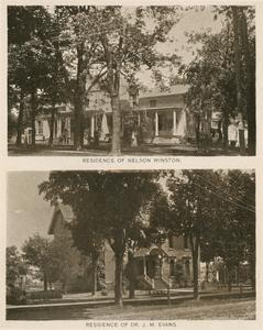 Residences of Nelson Winston and Dr. John M. Evans, Evansville, Wisconsin