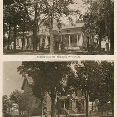 Residences of Nelson Winston and Dr. John M. Evans, Evansville, Wisconsin