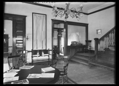 YMCA reception room and office