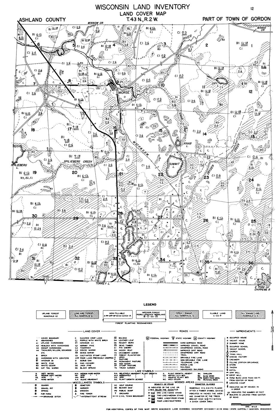 ‎Part of town of Gordon UWDC UWMadison Libraries