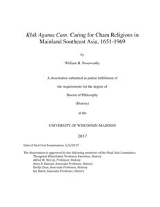 Khik Agama Cam: Caring for Cham Religions in Mainland Southeast Asia, 1651-1969