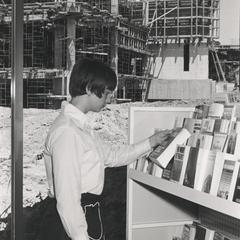 Construction of Library Learning Center (later David A. Cofrin Library)
